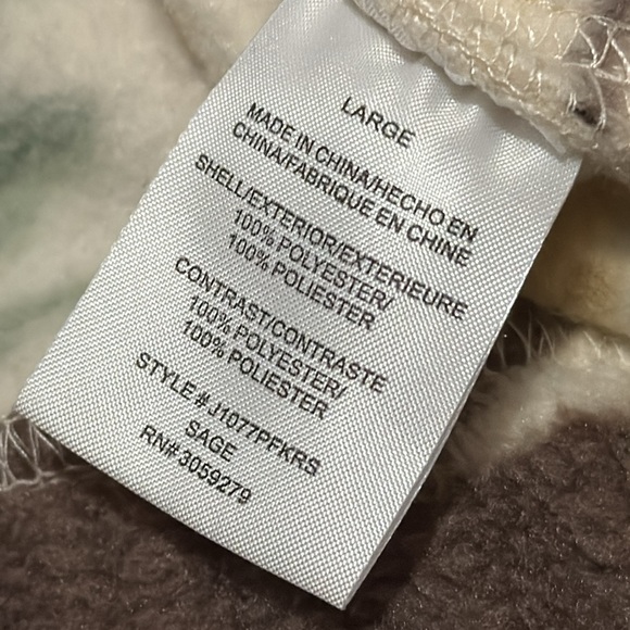 Fleece Snap Front -Aztec Print-Sz L - Picture 16 of 16